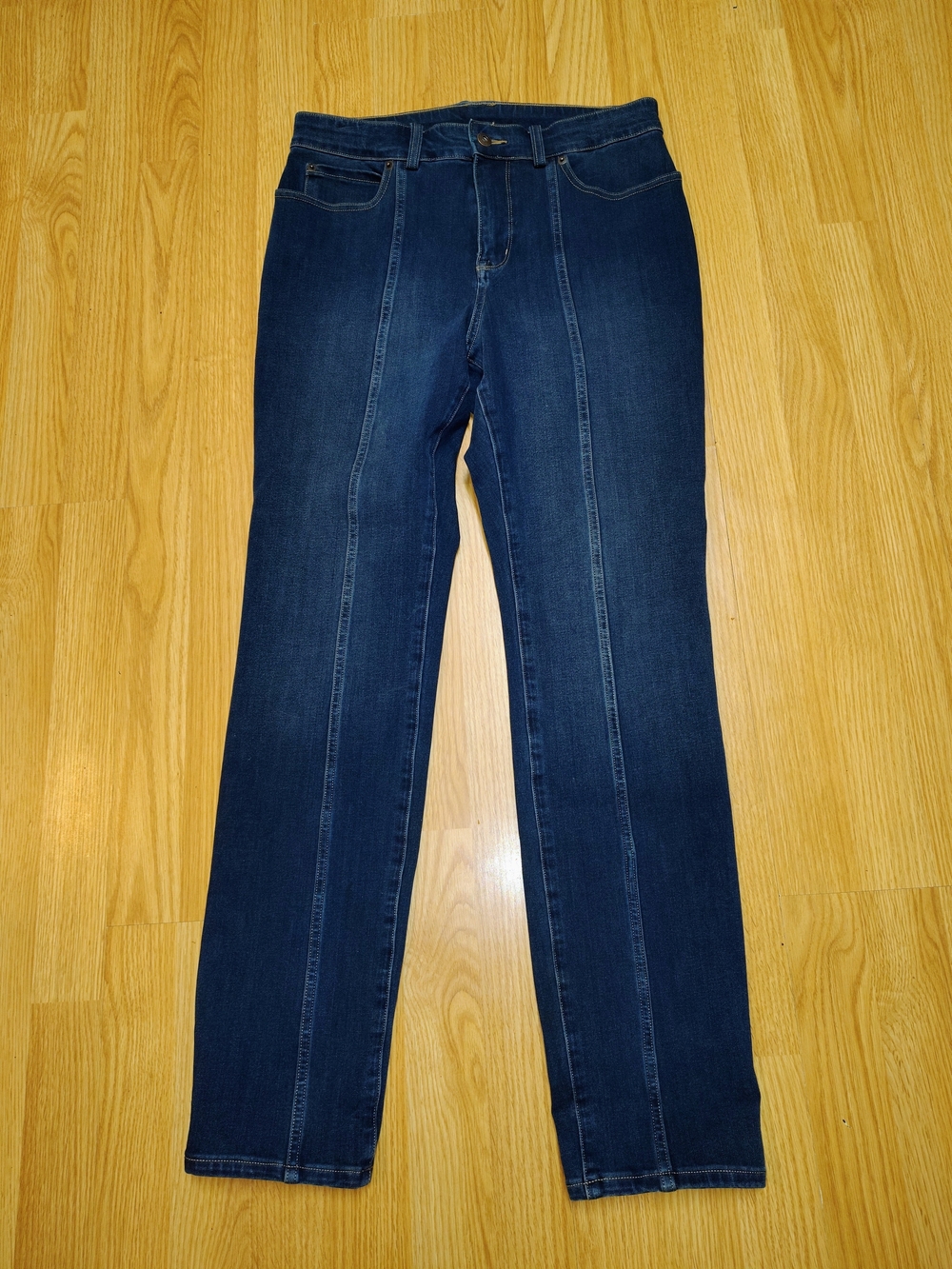 Duluth Trading Co Women's Netics,Dark Blue Streach Jeans Size 10 R